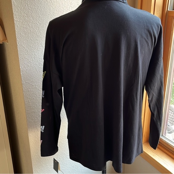 Girls NWT Adidas light weight black hoodie & NWT All in Motion coral leggings XL - Picture 6 of 14